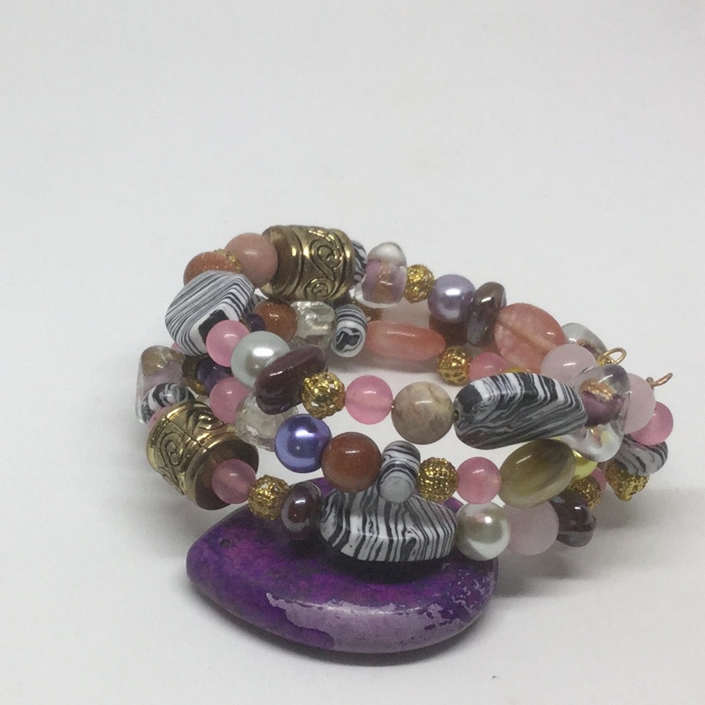 Multi layer memory wire bracelet - Picture 5 of 8